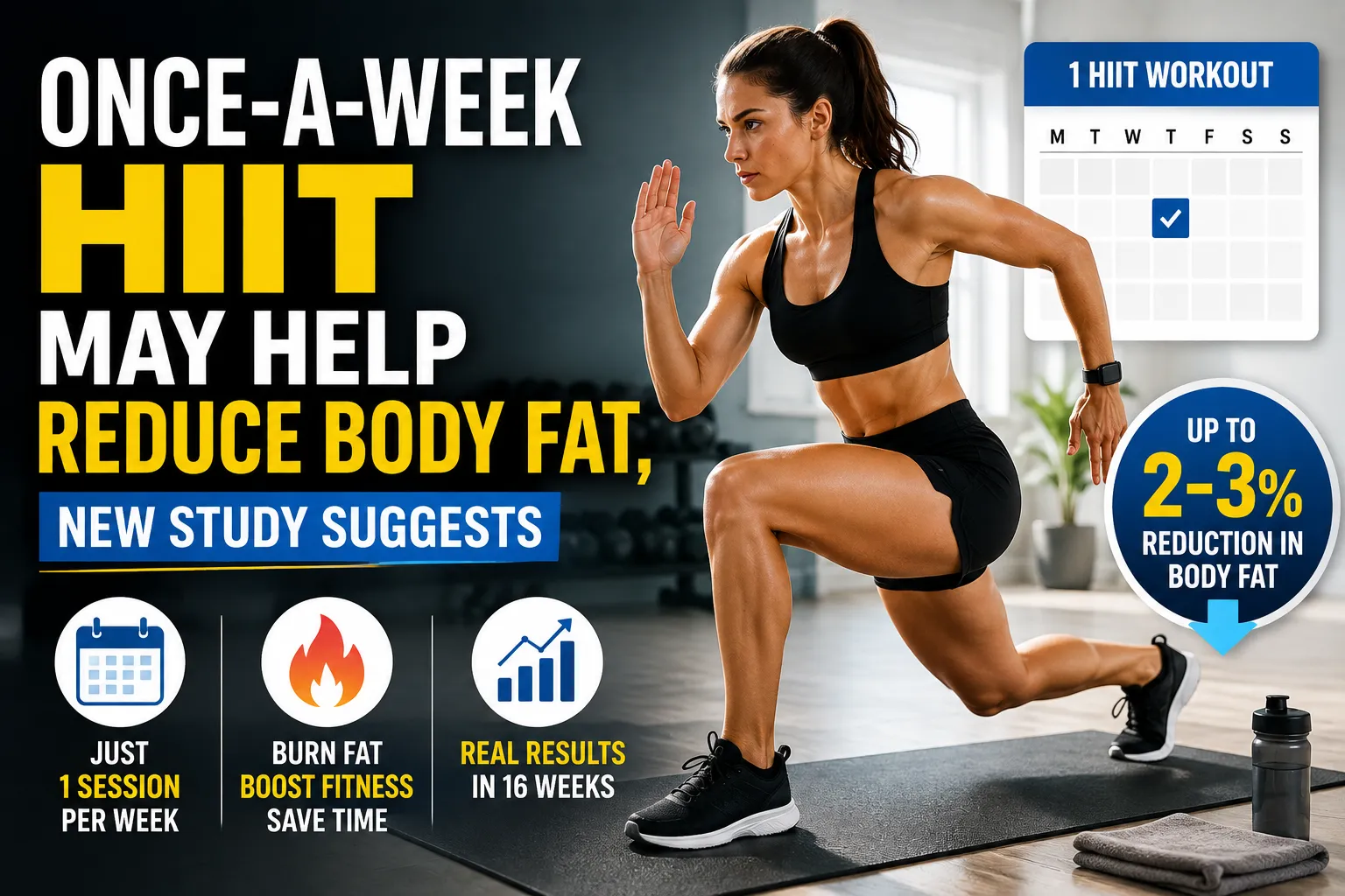 Once-a-Week HIIT May Help Reduce Body Fat, New Study Suggests