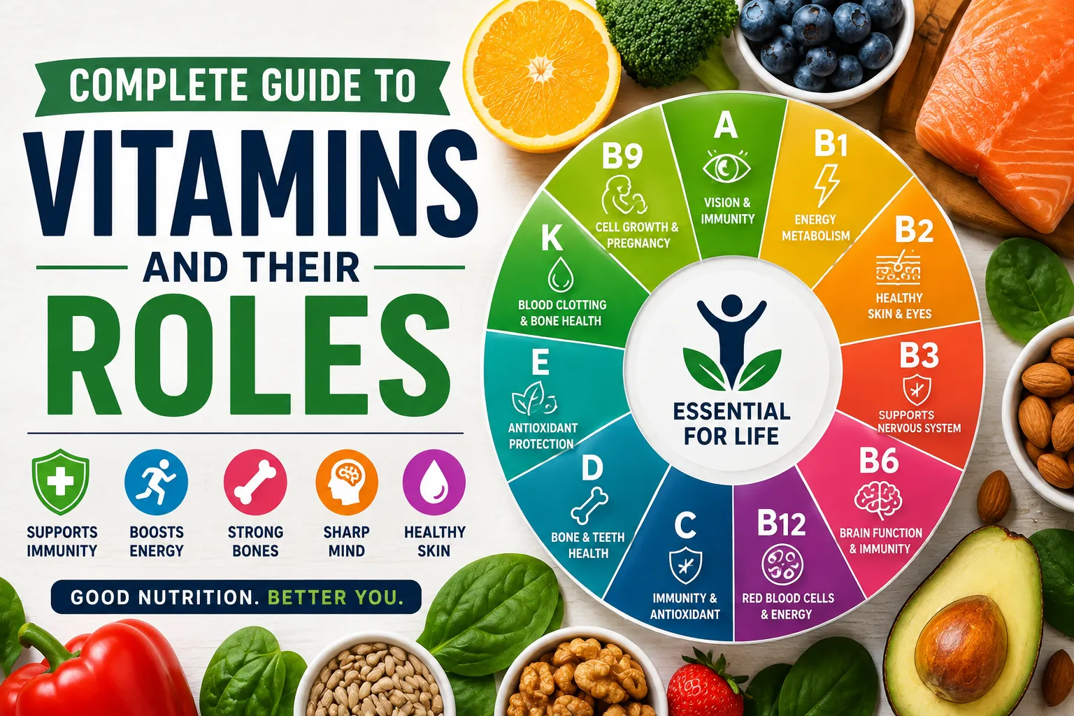 Complete Guide to Vitamins and Their Roles