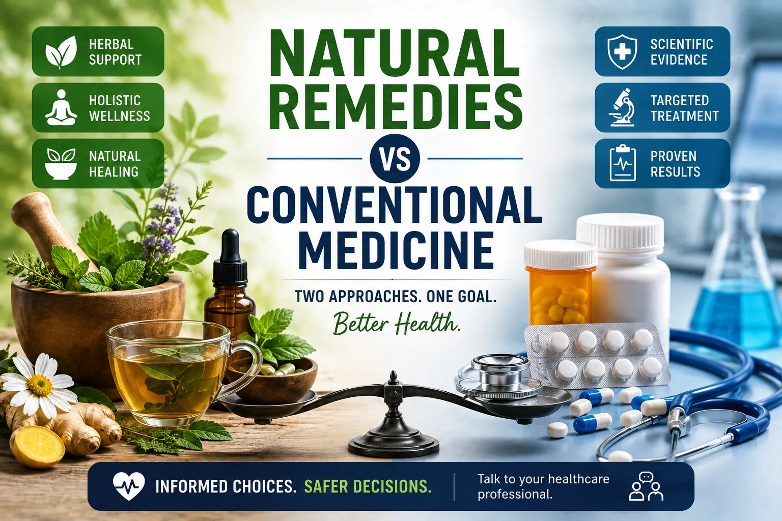 Natural Remedies vs Conventional Medicine