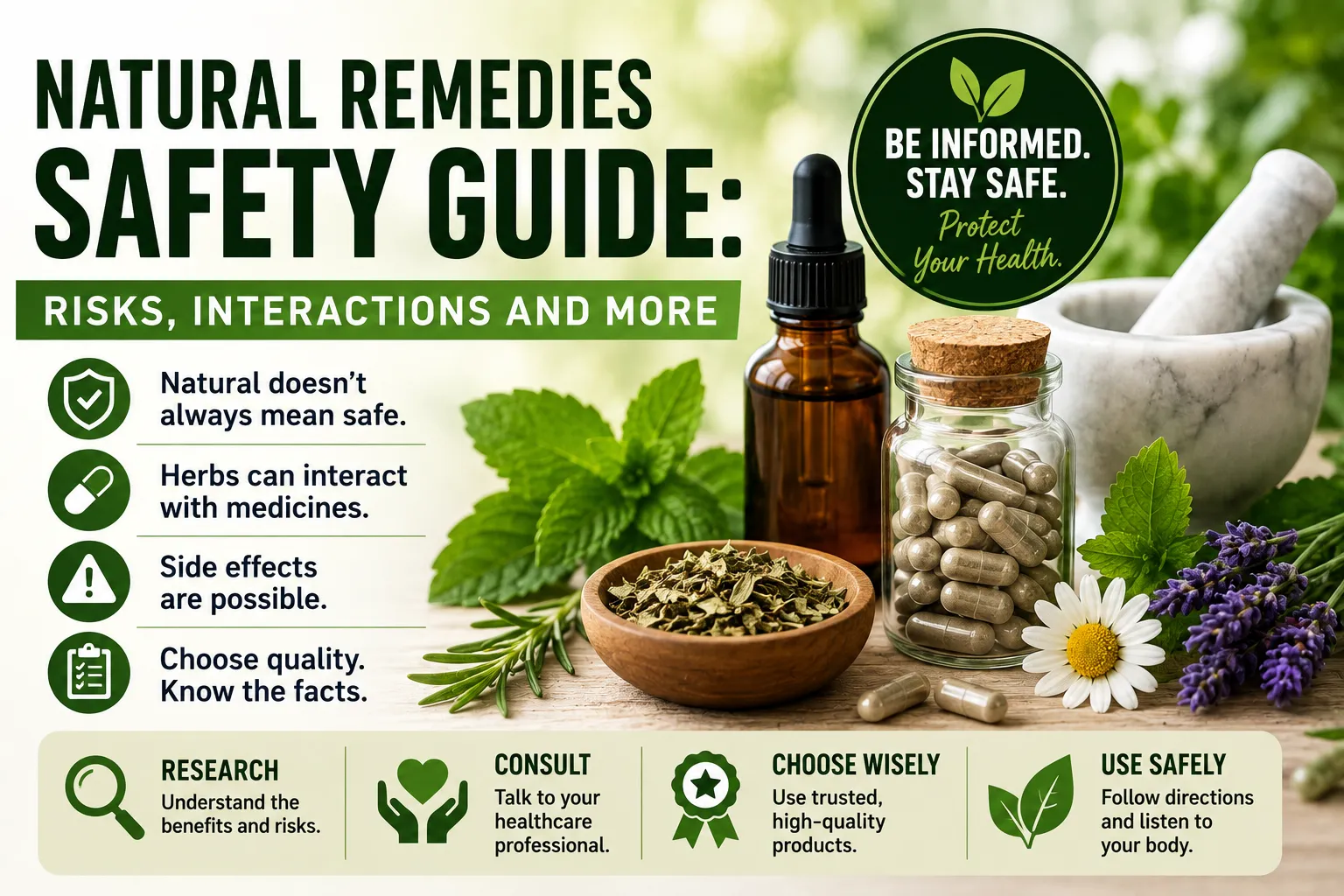 Natural Remedies Safety Guide: Risks, Interactions and More