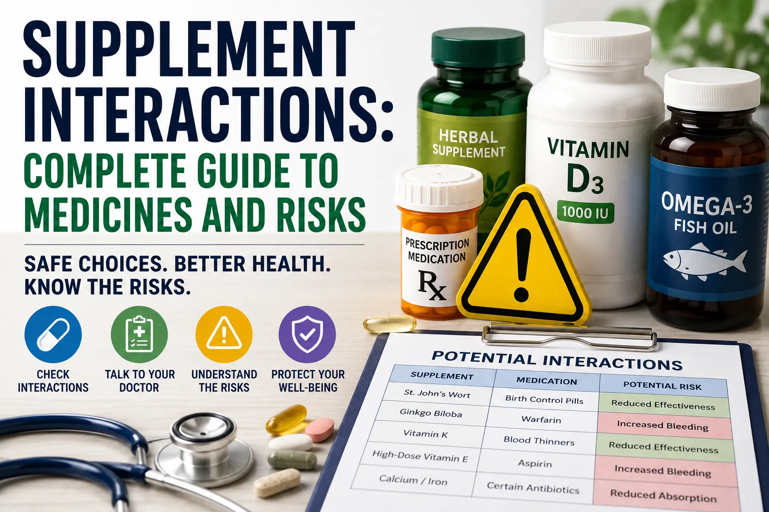 Supplement Interactions: Complete Guide to Medicines and Risks