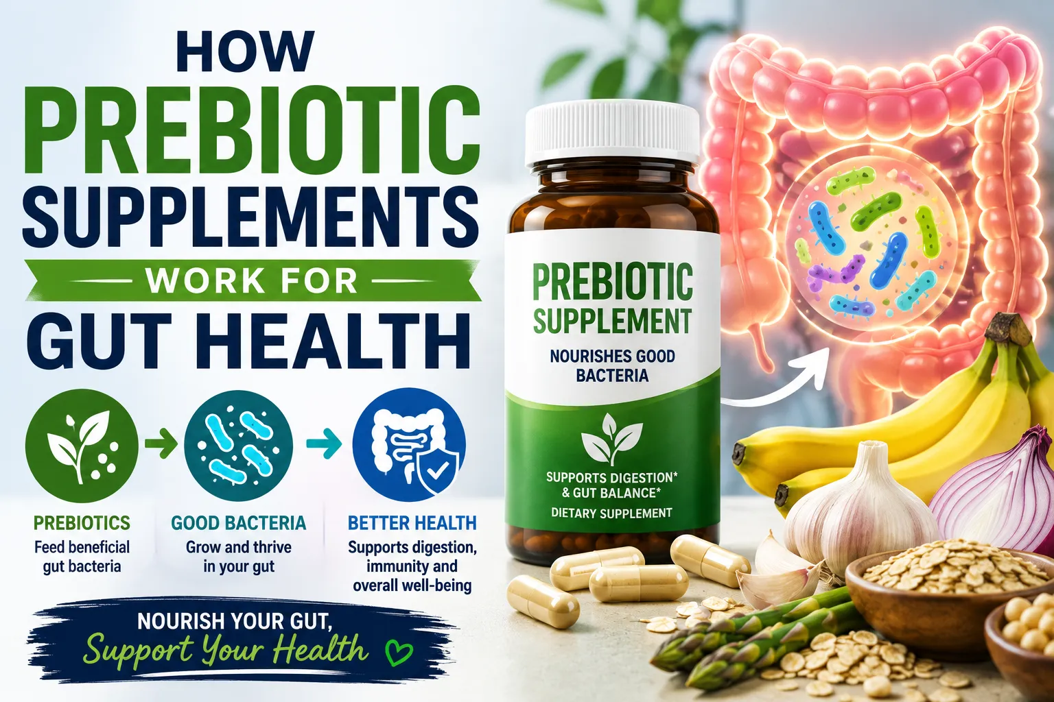 How Prebiotic Supplements Work for Gut Health