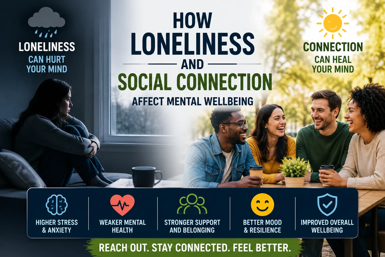 How Loneliness and Social Connection Affect Mental Wellbeing