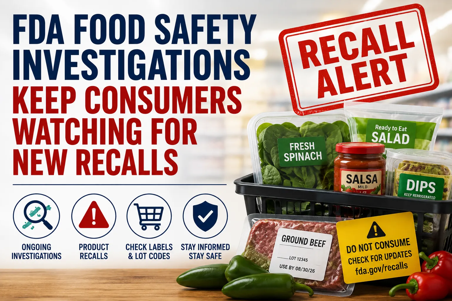 FDA Food Safety Investigations Keep Consumers Watching for New Recalls