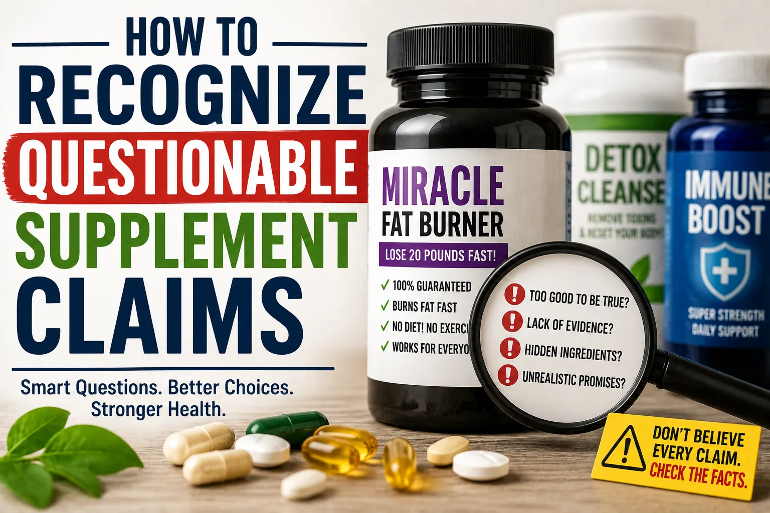 How to Recognize Questionable Supplement Claims