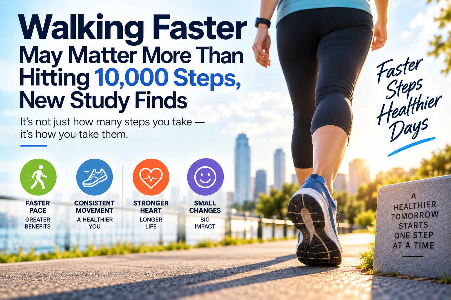 Walking Faster May Matter More Than Hitting 10,000 Steps, New Study Finds